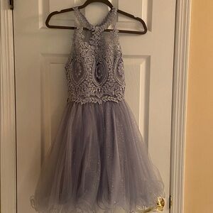 Boubou Elegant Periwinkle Halter Dress